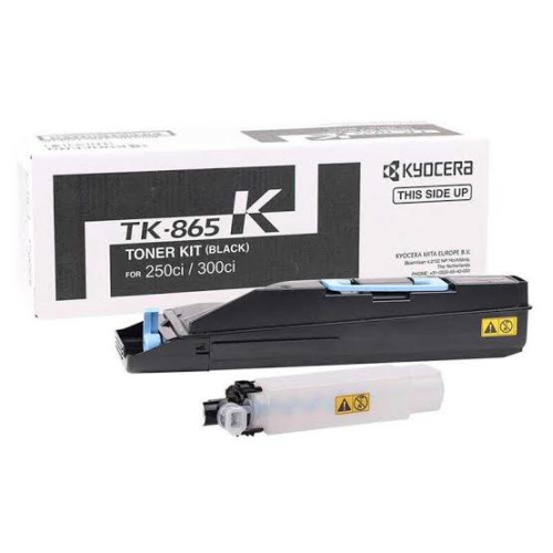 KYOCERA TK-865K SİYAH ORJİNAL TONER TASKALFA 250Cİ/300Cİ KYOCERA TK-865K SİYAH ORJİNAL TONER TASKALFA 250Cİ/300Cİ