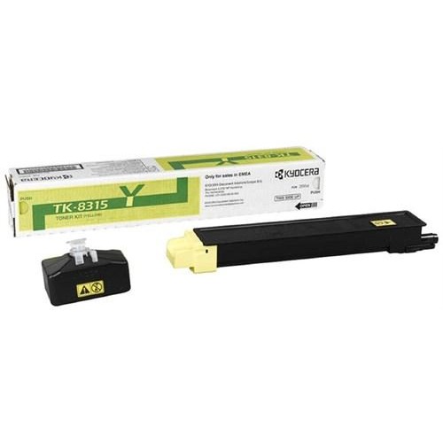 KYOCERA TK-8315Y SARI ORJİNAL TONER TASKALFA 2550Cİ KYOCERA TK-8315Y SARI ORJİNAL TONER TASKALFA 2550Cİ