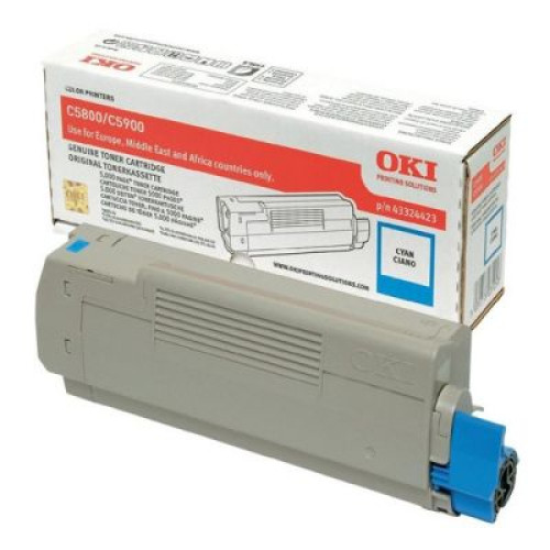 OKI C5550 43324443 Mavi Orijinal Toner OKI C5550 43324443 Mavi Orijinal Toner