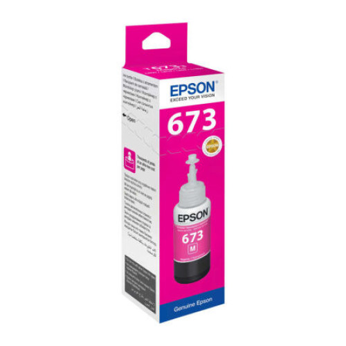 EPSON 673 M KIRMIZI / MAGENTA ORJİNAL MÜREKKEP L800/805/810/850/1800 EPSON 673 M KIRMIZI / MAGENTA ORJİNAL MÜREKKEP L800/805/810/850/1800