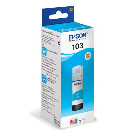 EPSON 103 C ORJİNAL MAVİ / CYAN MÜREKKEP L3110/3111/L3150/L5190 EPSON 103 C ORJİNAL MAVİ / CYAN MÜREKKEP L3110/3111/L3150/L5190