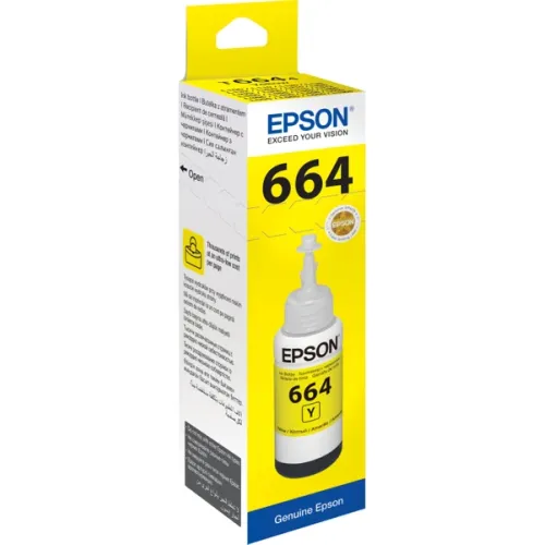 EPSON 664 SARI ORJİNAL MÜREKKEP 70ML-ŞİŞE EPSON 664 SARI ORJİNAL MÜREKKEP 70ML-ŞİŞE