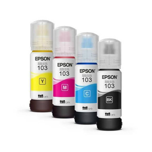 EPSON 103 C-Y-M-K SİYAH-MAVİ-SARI-KIRMIZI 4 RENK ORJİNAL MÜREKKEP