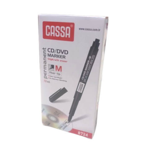 CASSA 8724 CD VE DVD PERMANENT MARKER M TİP SİYAH